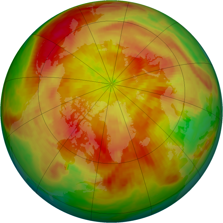 Arctic ozone map for 01 April 1981